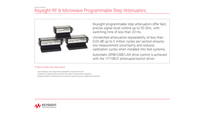 RF & Microwave Programmable Step Attenuators